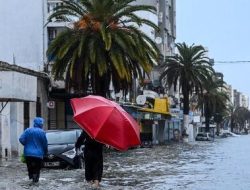 Banjir Hebat Landa Tunisia, 5 Orang Tewas dan 4 Hilang