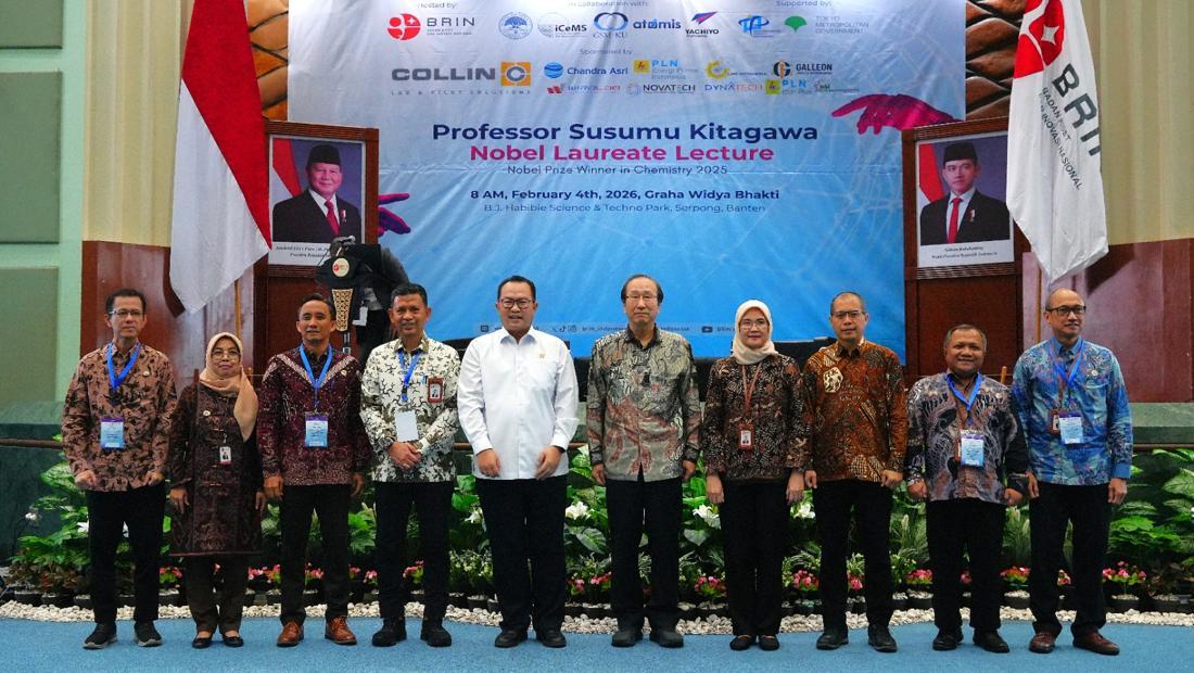 Brin Hadirkan Peraih Nobel Kimia 2025 Jepang Dorong Periset Muda Ri