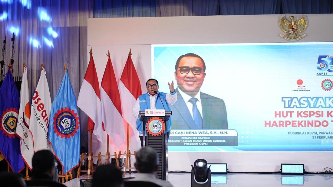 Kspsi Rayakan Hut Ke 53 Andi Gani Tegaskan Tetap Kritis Bela Buruh