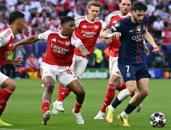 Final UCL: PSG Vs Arsenal 1-1, Laga Berlanjut ke Extra Time
